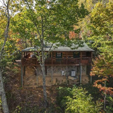 View! Cozy, Private, Fireplace, Hot Tub Log Cabin, Honeymoon! Sevierville Eksteriør billede