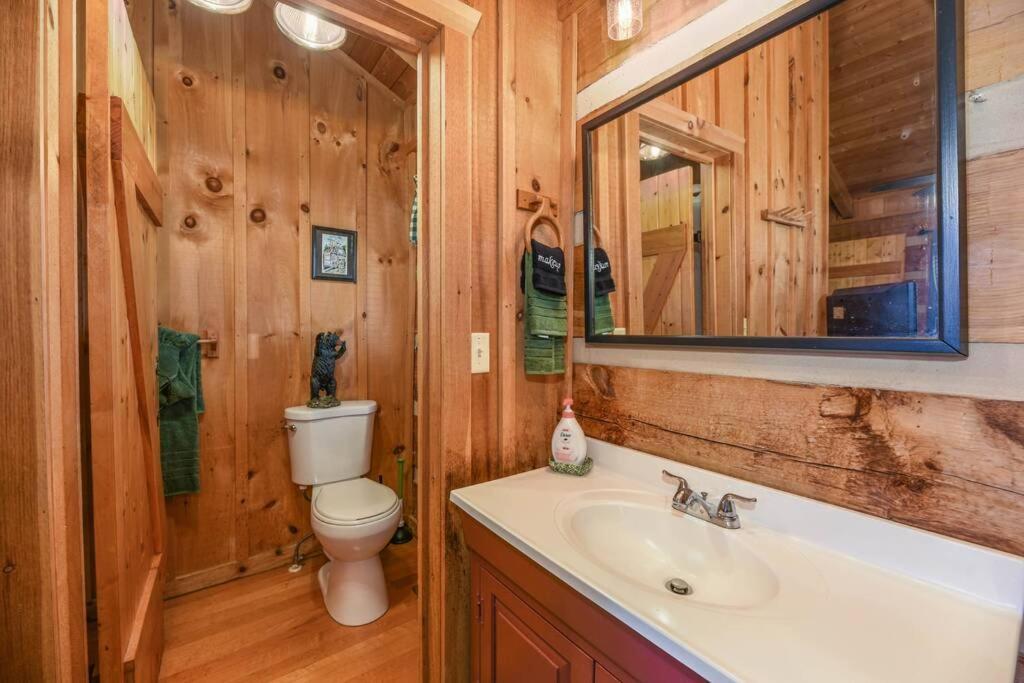 View! Cozy, Private, Fireplace, Hot Tub Log Cabin, Honeymoon! Sevierville Eksteriør billede